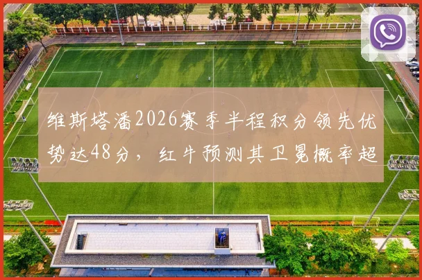 维斯塔潘2026赛季半程积分领先优势达48分，红牛预测其卫冕概率超95%